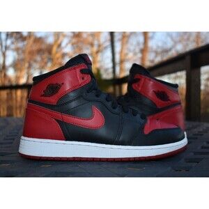 Nike Air Jordan 1 Retro High OG BG 'Bred' 2013  575441-023  Youth Size 6.5Y